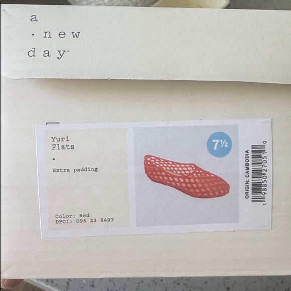 Women's jelly Mesh Slip-On Flats red 7.5 *READ DESCRIPTION**^ - Picture 4 of 5